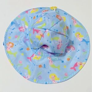 iPlay Light Blue with Mermaids Sun Hat Newborn Size 0-6 Months